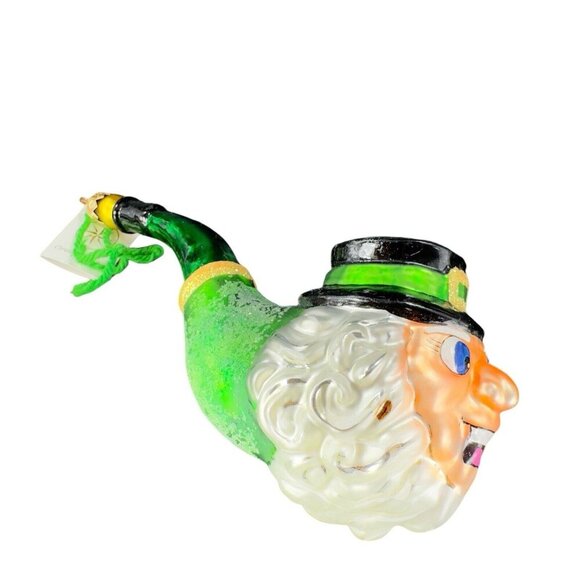 Christopher Radko Lucky Ornament Leprechaun Irish St Patricks W Sticker - Picture 2 of 15